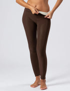 Fleecefodrade leggings med hög midja