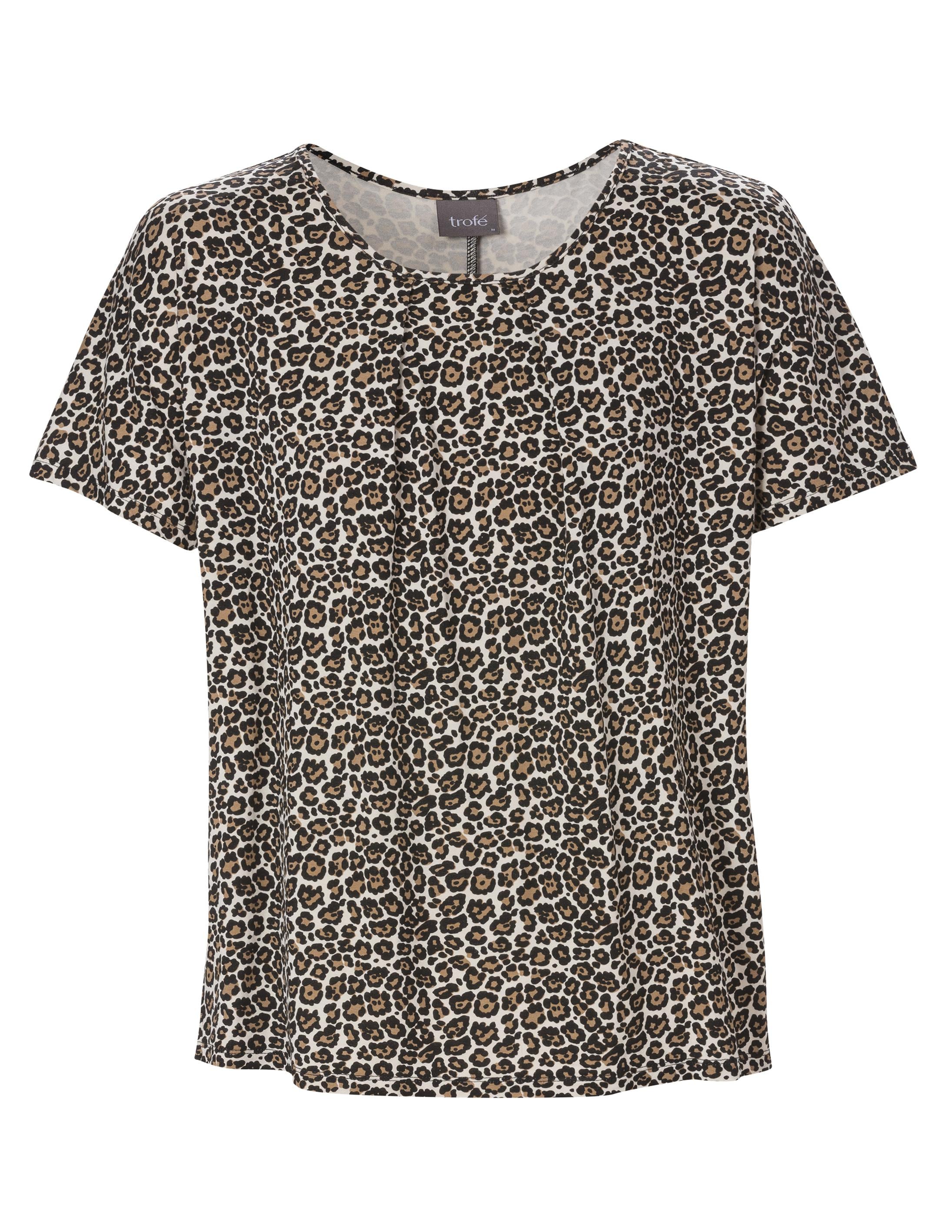 Pyjamastopp Leopard Kort Ärm - Mix